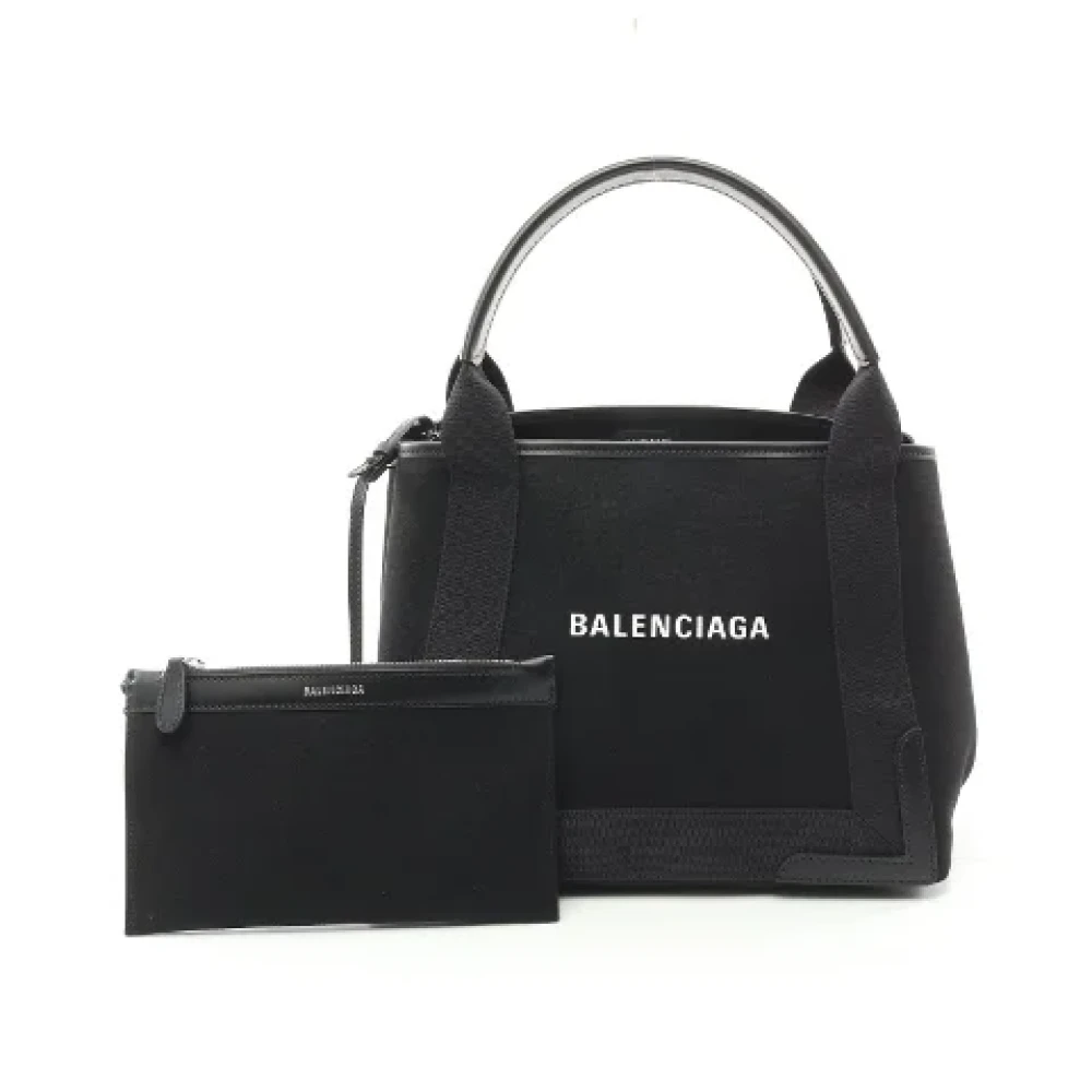 Balenciaga Vintage Pre-owned Cotton balenciaga-bags Black Dames