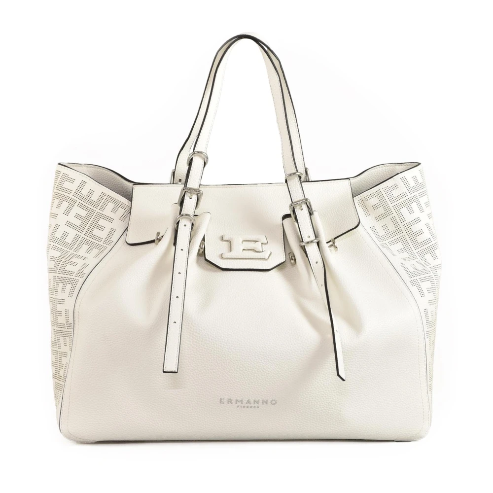 Ermanno Scervino Geperforeerde tote tas met magnetische sluiting White Dames