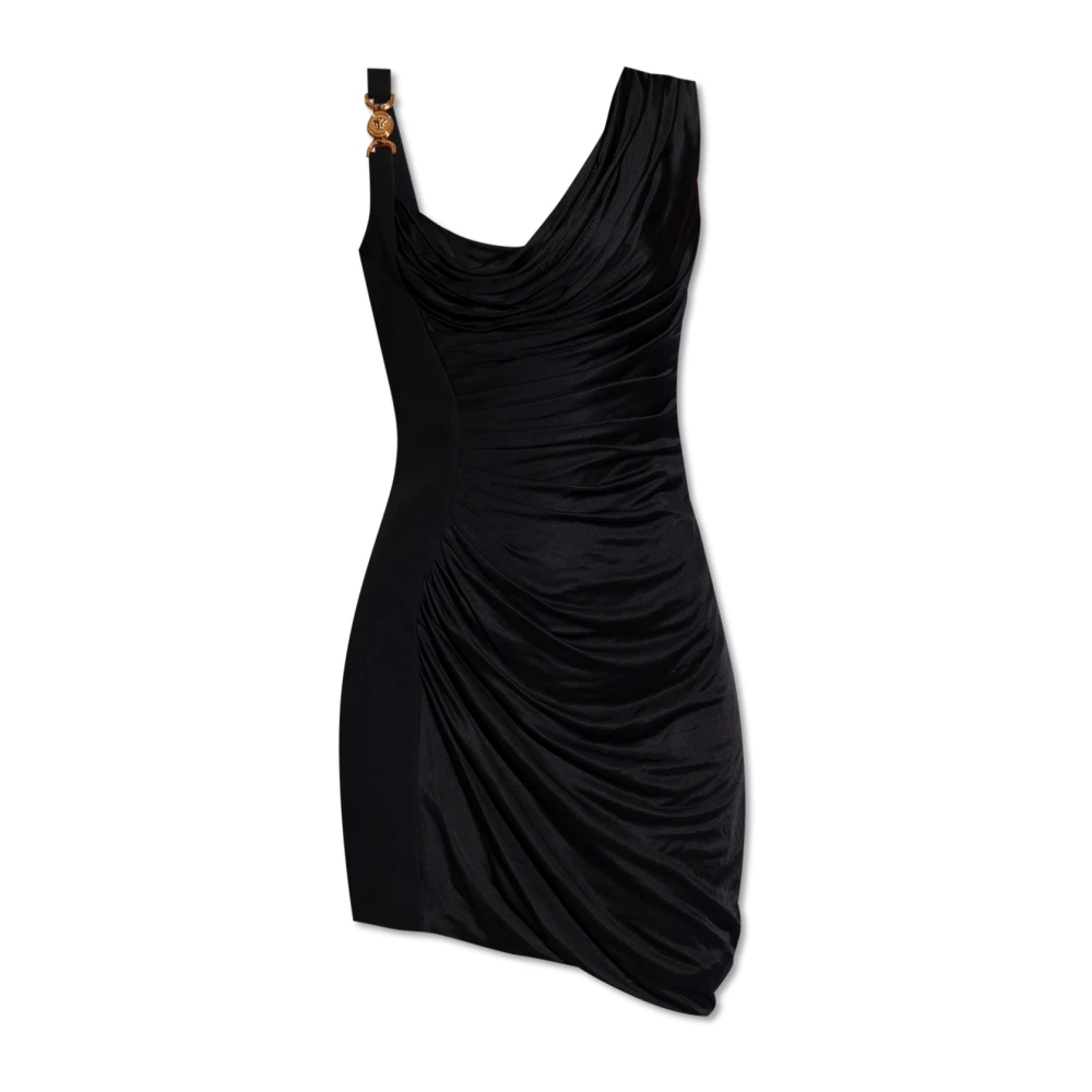 Versace Gedrapeerde jurk Black Dames