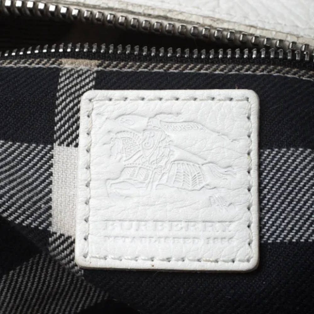 Burberry Vintage Pre-owned Leather handbags White Dames