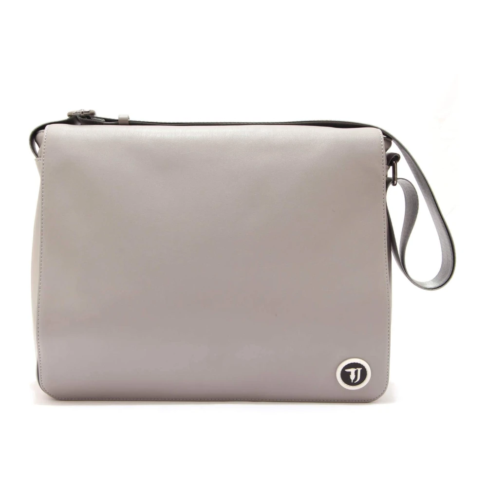 Trussardi Gray T-Cube Messanger Md - Female - Shoulder Bags - One Size - Bags