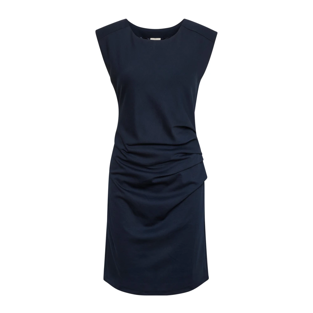 Kaffe Blue India Round-Neck Dress - Female - Short Dresses - M - Dresses