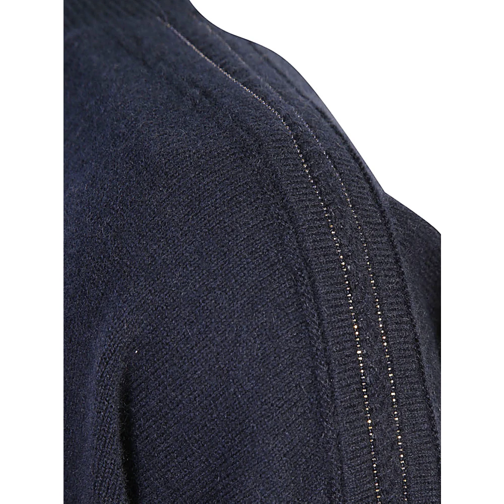 Fabiana Filippi Blauwe Sweatshirt Damesmode Aw24 Blue Dames