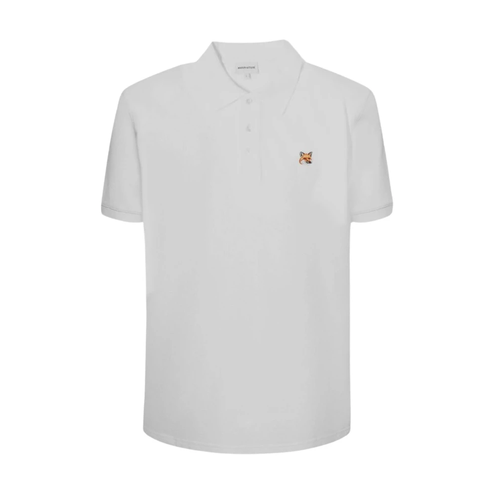 Maison Kitsuné Heren Polo Shirt Collectie White Heren