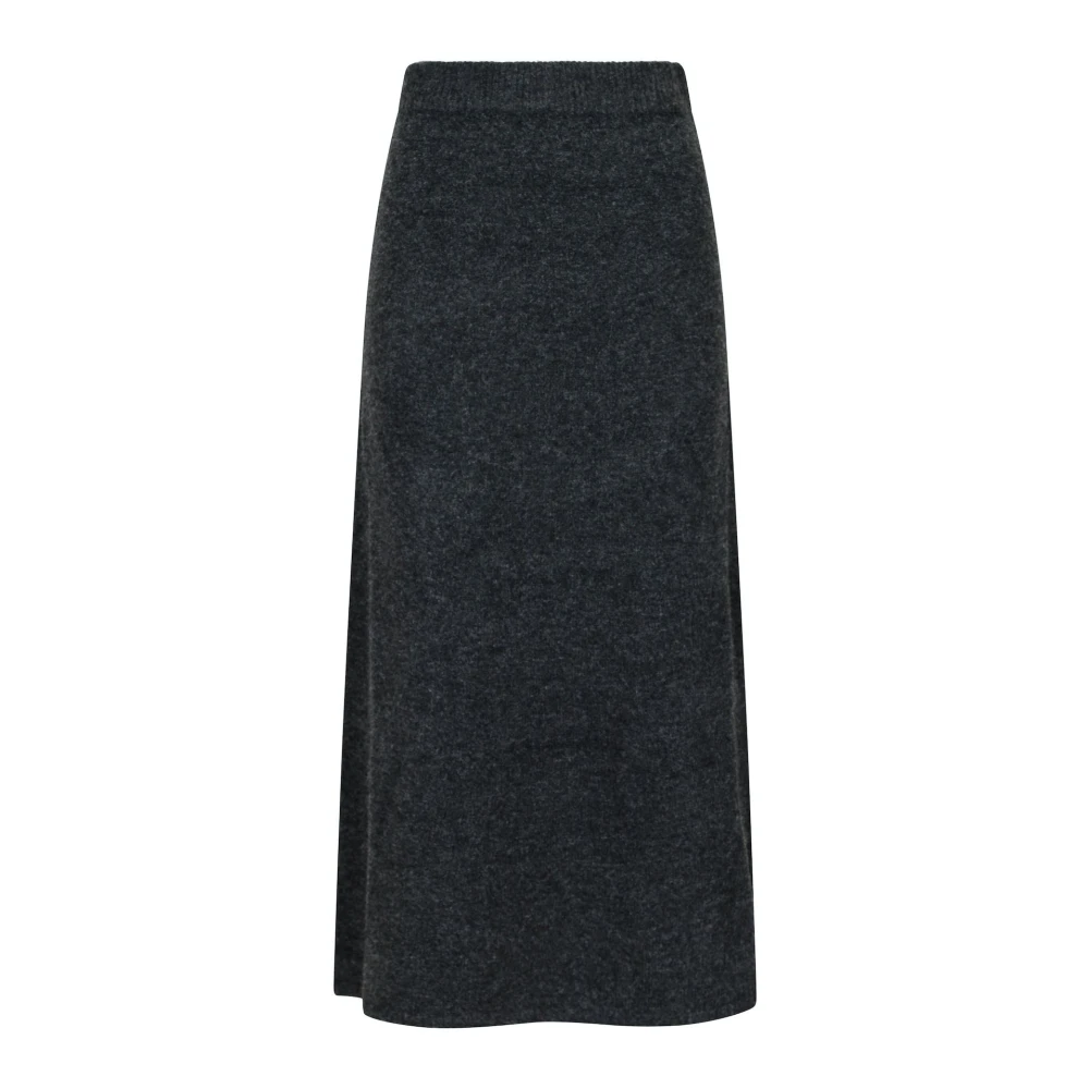 NEO NOIR Ashanti Gebreide Rok Antraciet Blue Dames