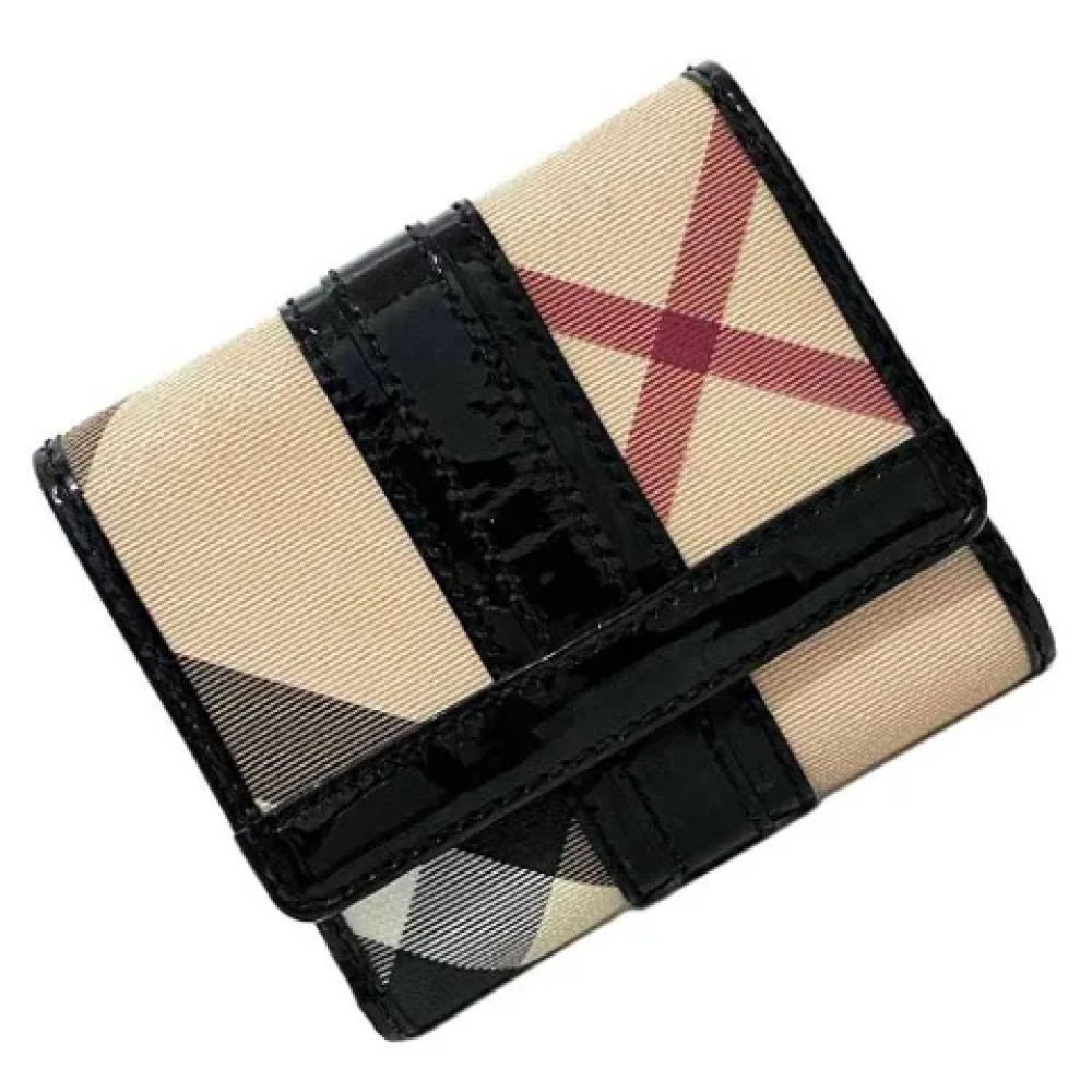 Burberry Vintage Pre-owned Leather wallets Beige Dames