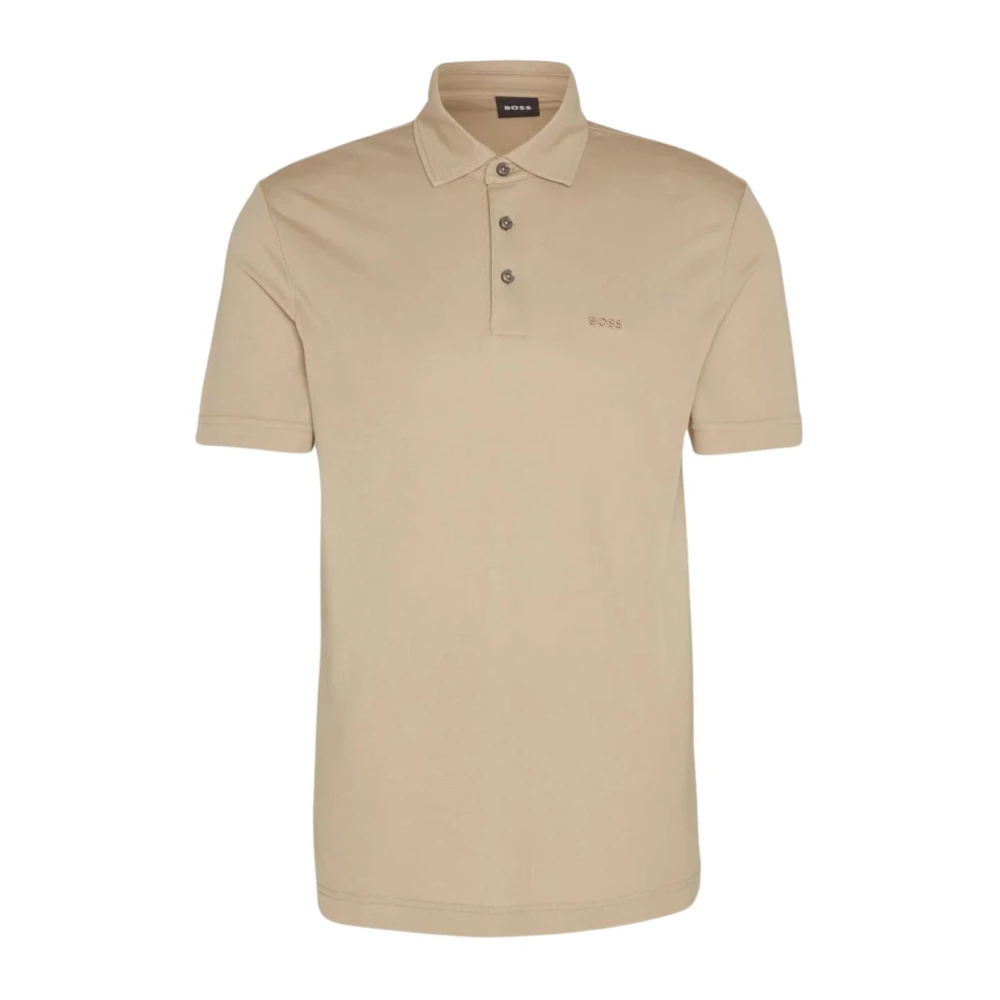 Hugo Boss Press 55 Herr Polo Skjorta Beige, Herr