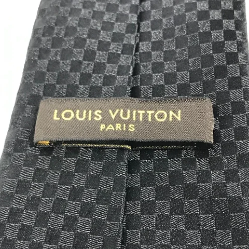 Louis Vuitton Vintage Pre-owned Silk home-office Black Dames