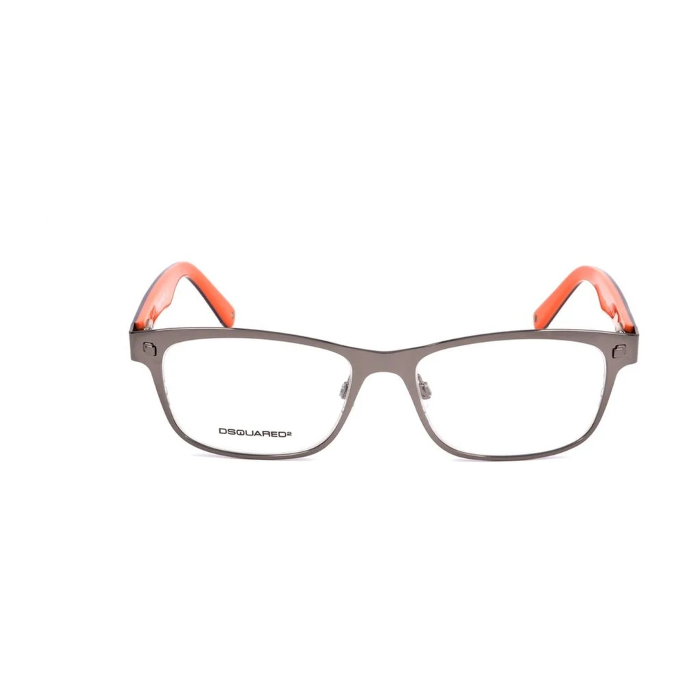 Dsquared2 Gunmetal Metalen en Plastic Monturen voor Mannen Gray Heren