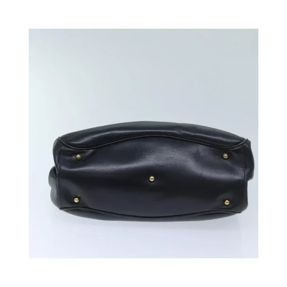 Gucci Vintage Pre-owned Leather handbags Blue Dames