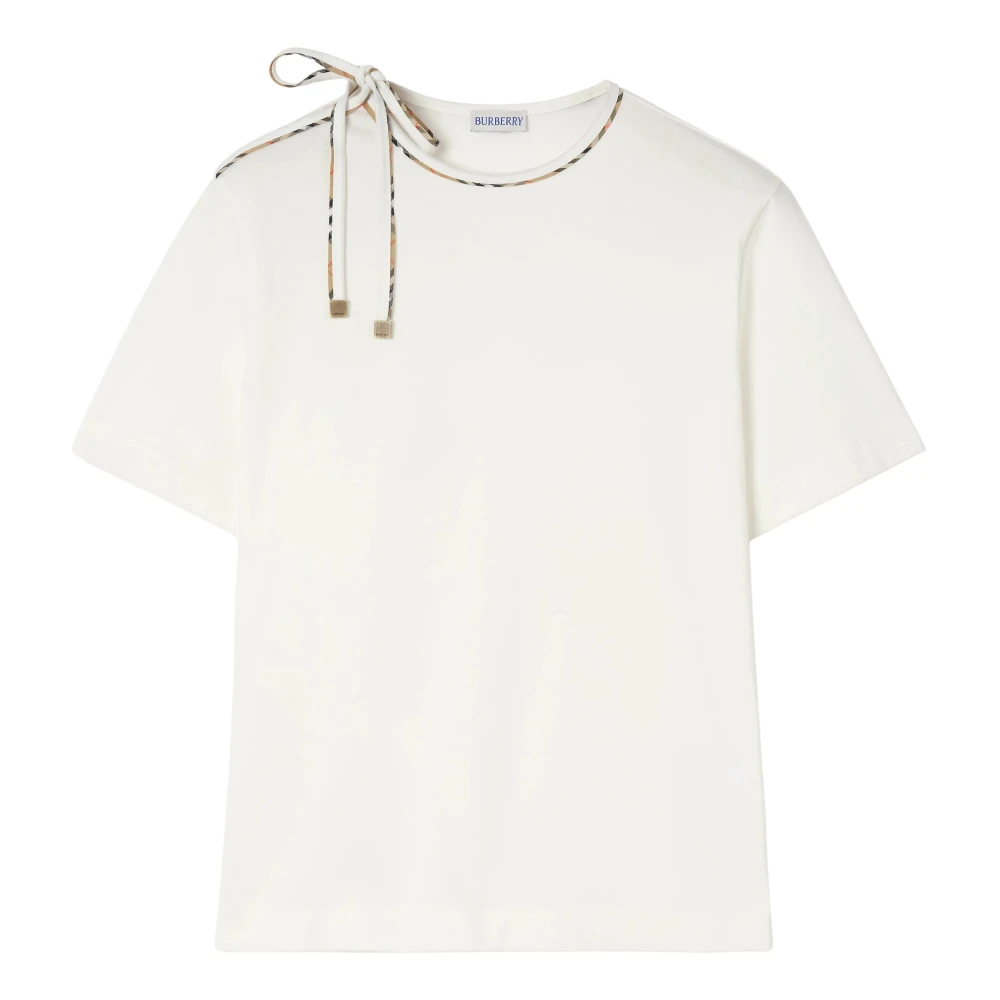 Burberry Donna Bianco - T-Shirt Frankie Bow - Tops - L - Immagine 4