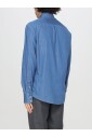 chemise-bleue-ajustee-a-boutons