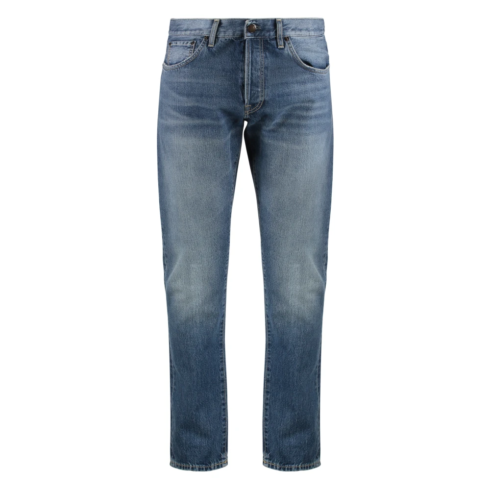 PT Torino Klassieke Denim Jeans met Contraststiksels Blue Heren