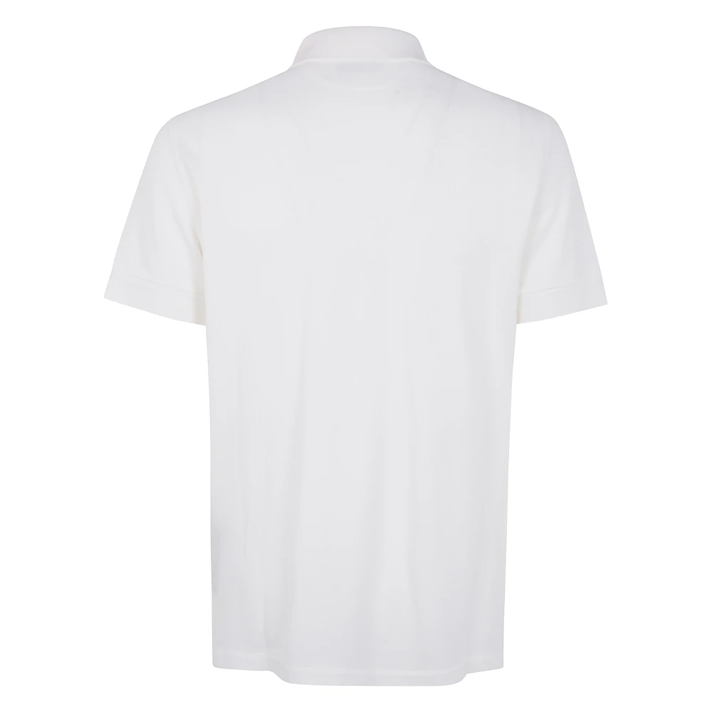 Tom Ford Wit Polo Shirt Gesneden en Genaaid White Heren