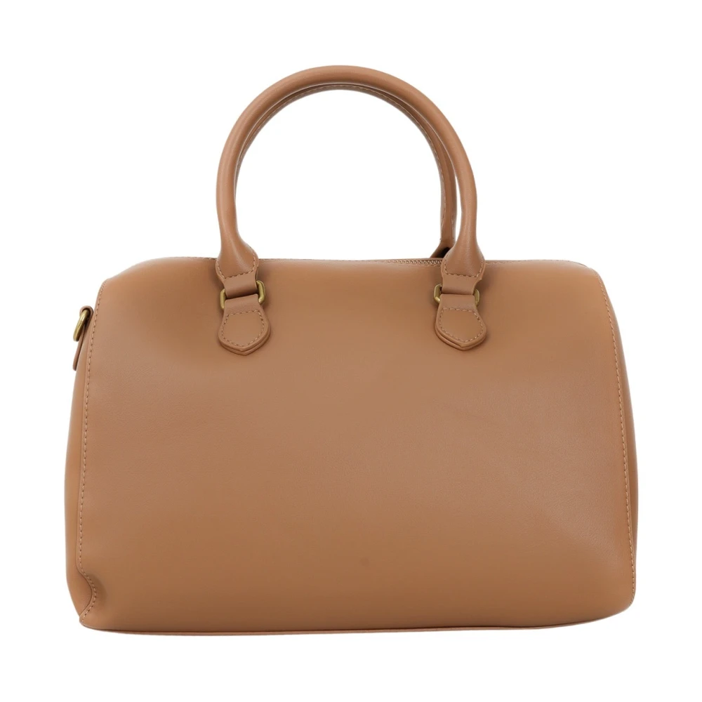 Marc Ellis Bruine minimalistische schoudertas met gouden details Brown Dames