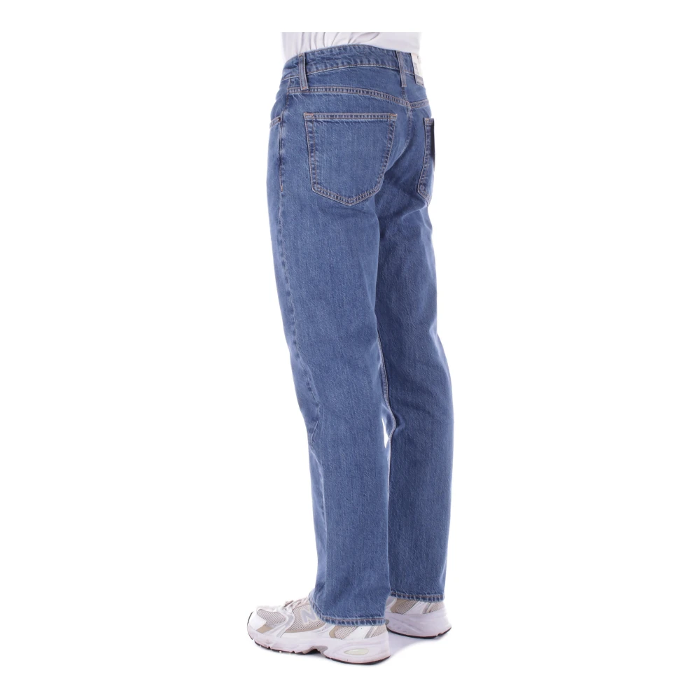 Guess Logo Rits Jeans Blue Heren