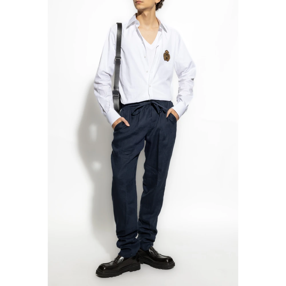 Dolce & Gabbana V-hals T-shirt White Heren
