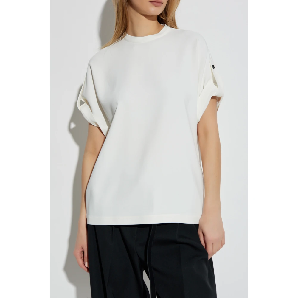 Salvatore Ferragamo Losvallend T-shirt Beige Dames
