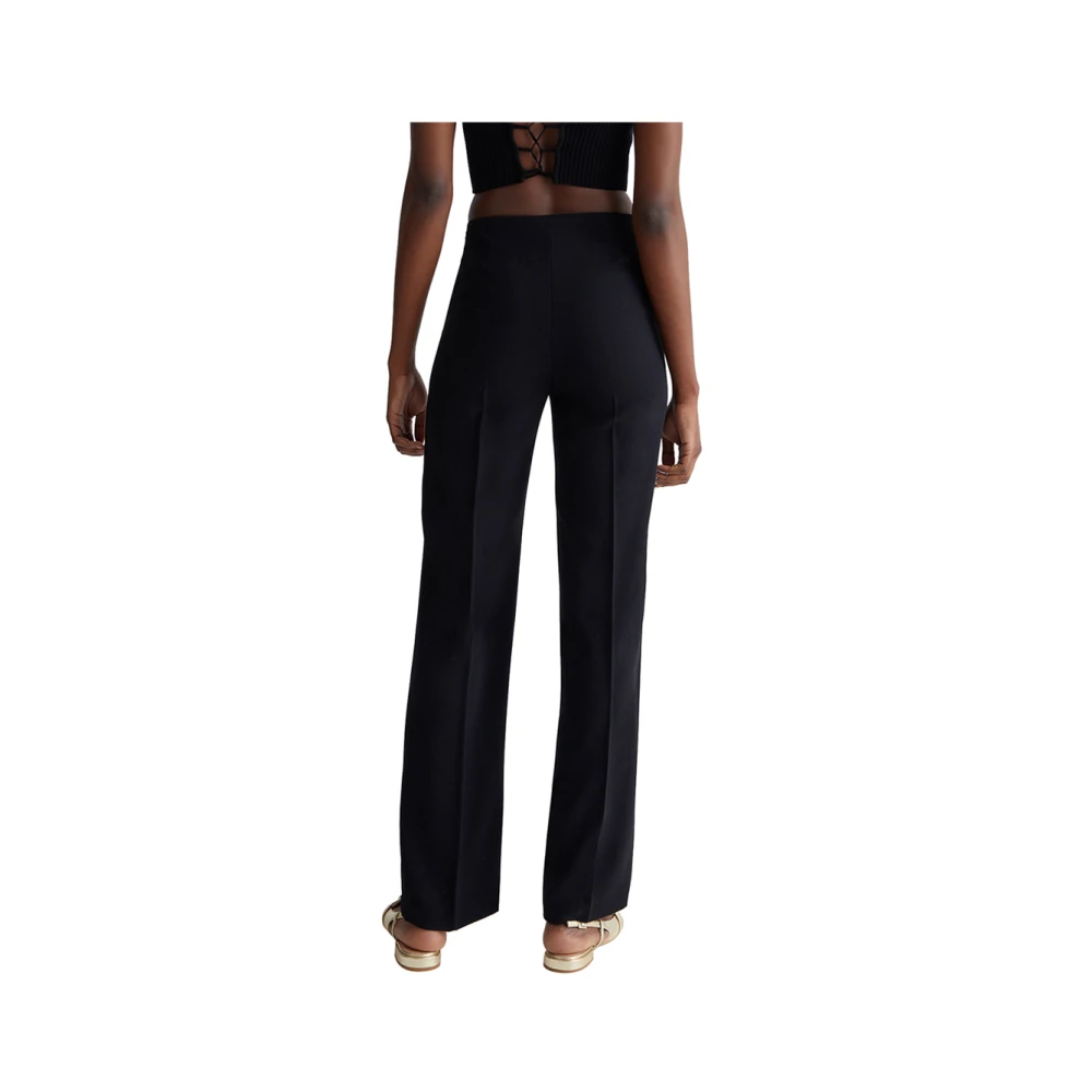 Liu Jo Zwarte Elegante Broek Black Dames