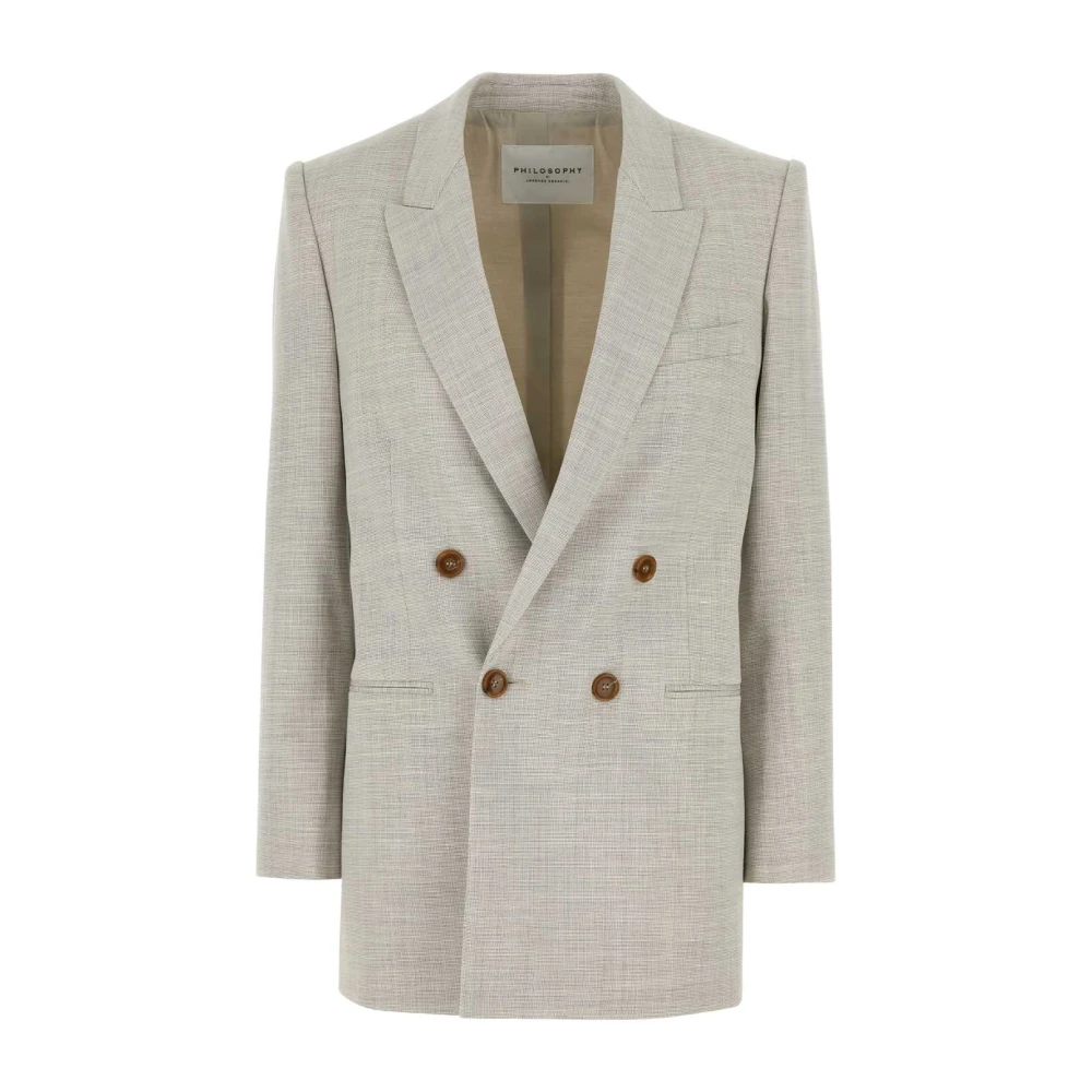 Philosophy Di Lorenzo Serafini Women's Light/Grey Wool Blend Blazer Vest