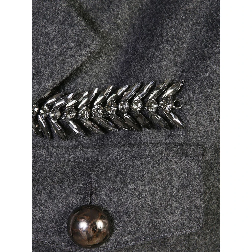 bazar deluxe Groene jassen met opstaande revers Gray Dames