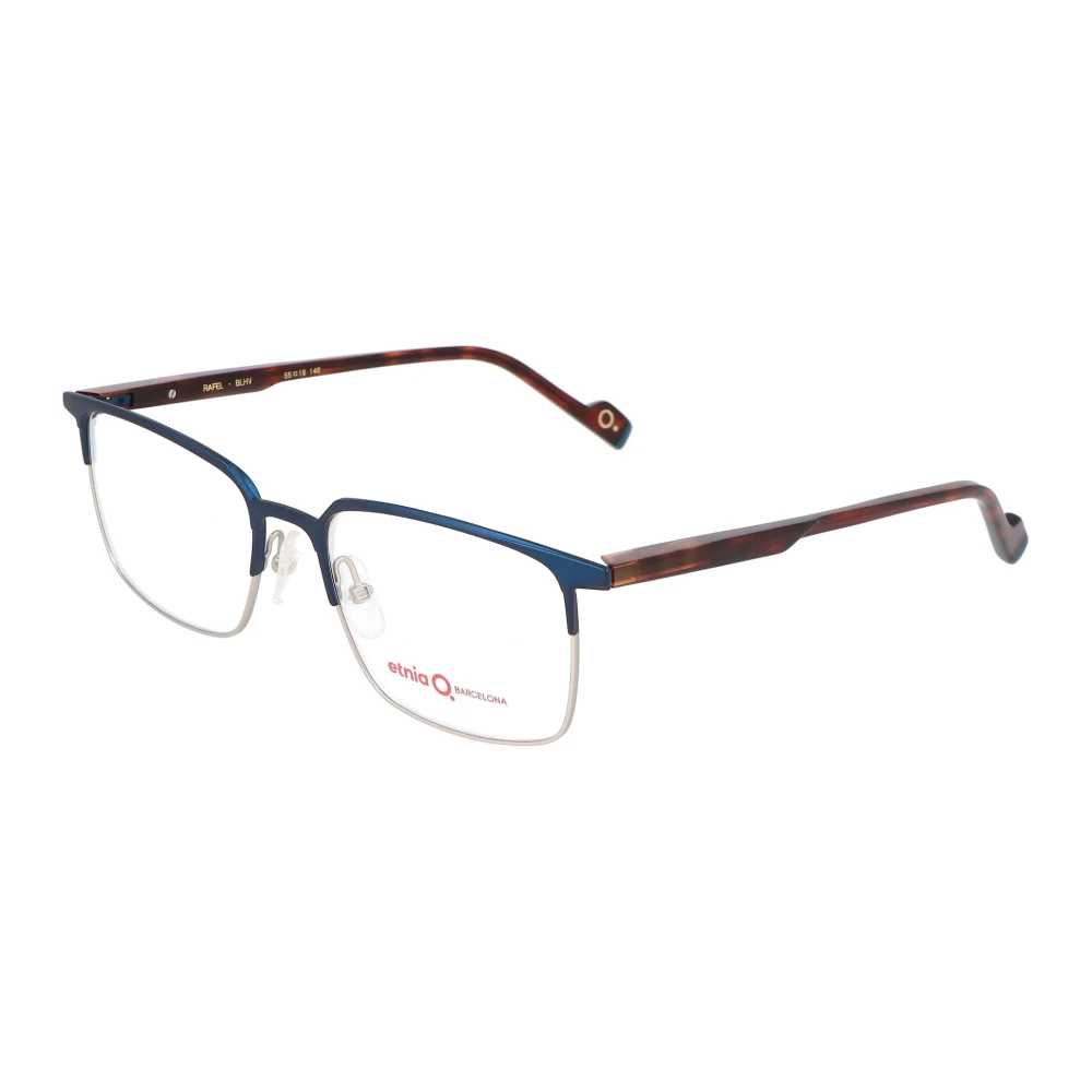 Etnia Barcelona Kleurrijke Rechthoekige Metalen Frame Bril Brown Unisex