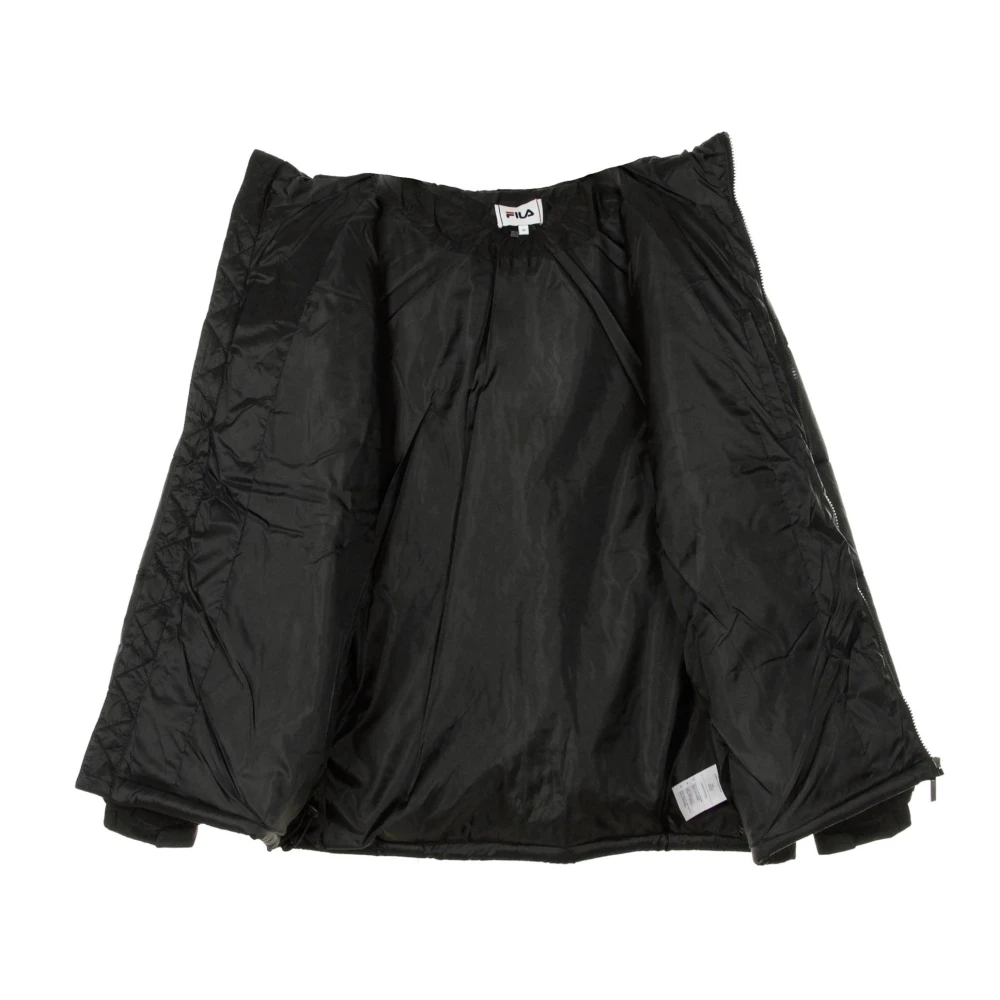 Fila Zwarte Pufferjas met Rode Accenten Black Heren
