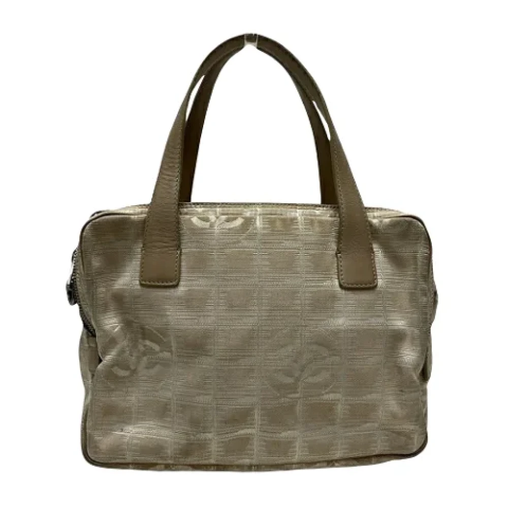 Chanel Vintage Pre-owned Fabric chanel-bags Beige Dames