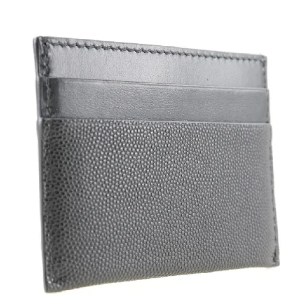 Burberry Vintage Tweedehands Zwarte Leren Burberry Portemonnee Black Dames