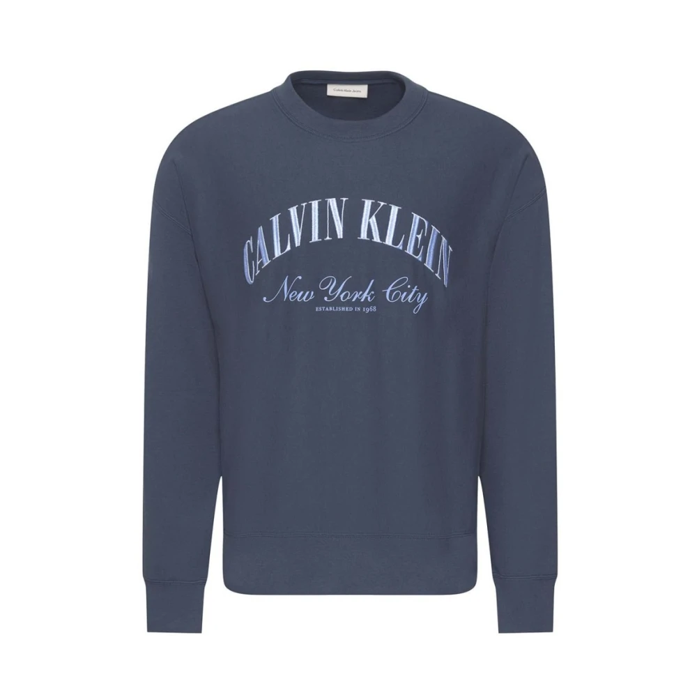 Calvin Klein Jeans Herren Calvin Klein Sweatshirts Blau Gr. Mittel - Bild 3