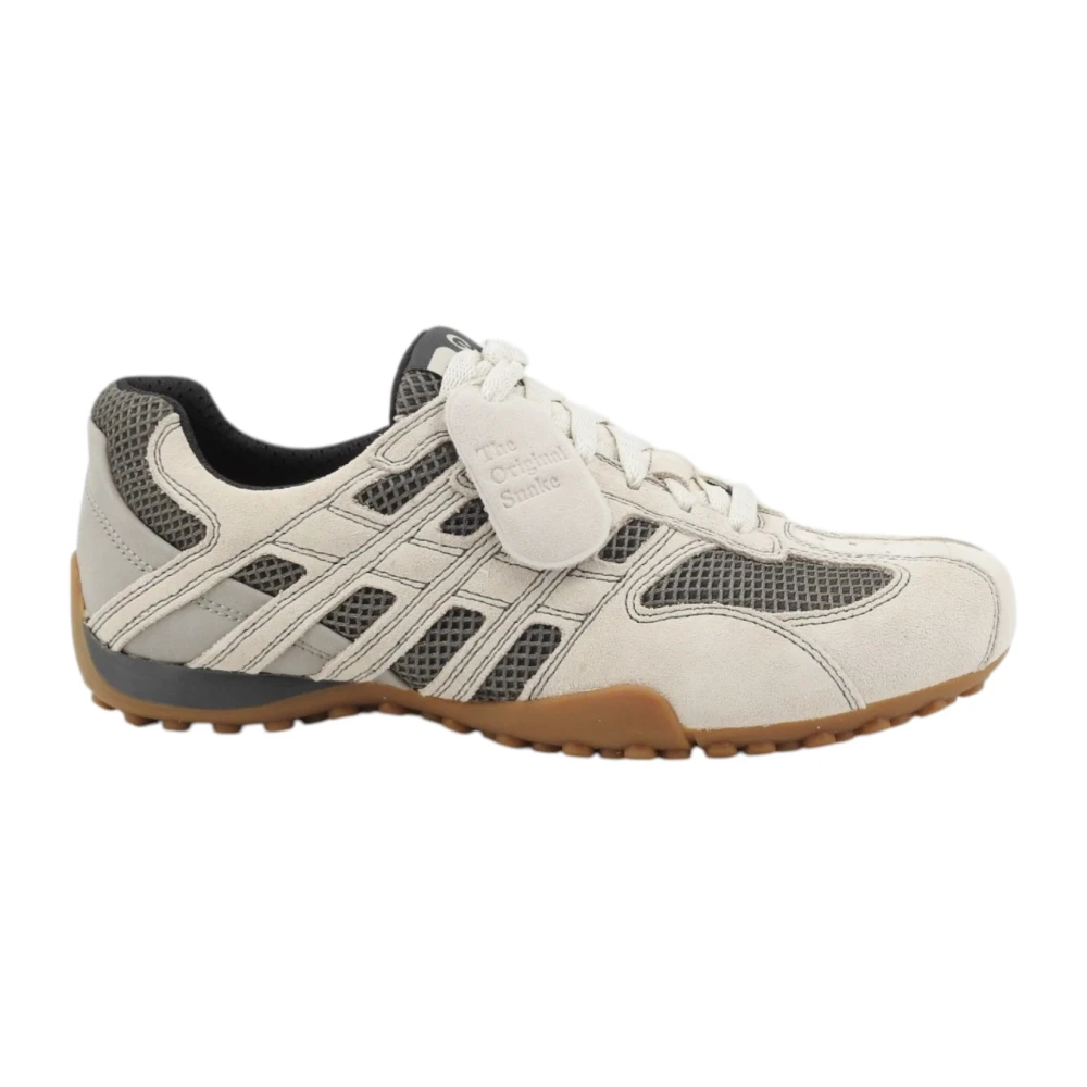 Geox Mannelijk Beige Schoenen Heren, 43 Eu, Leer, Sneaker