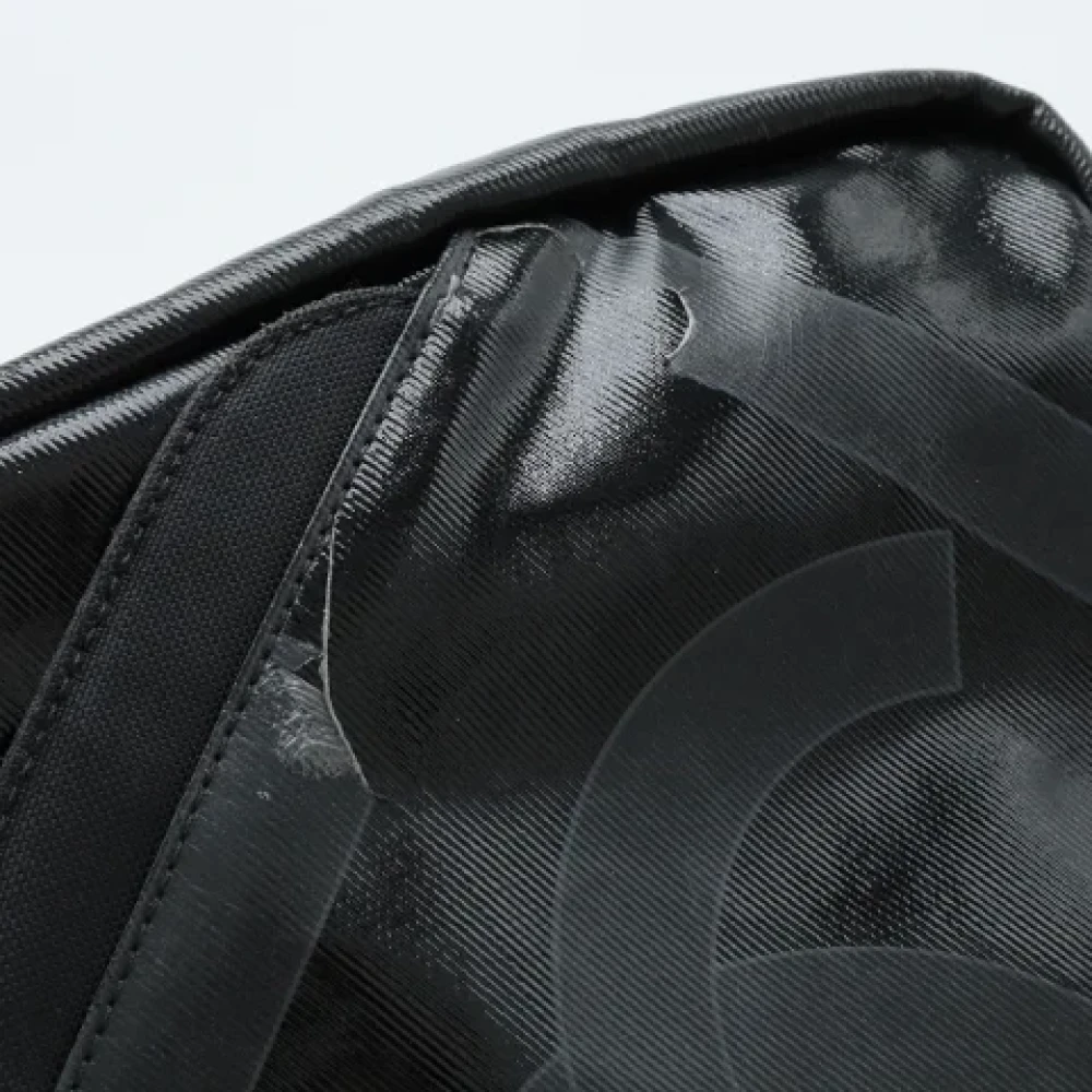 Chanel Vintage Pre-owned Canvas crossbody-bags Black Dames