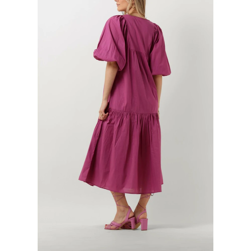 Notre-v Dames Jurken Nv-dente Midi Dress Purple Dames