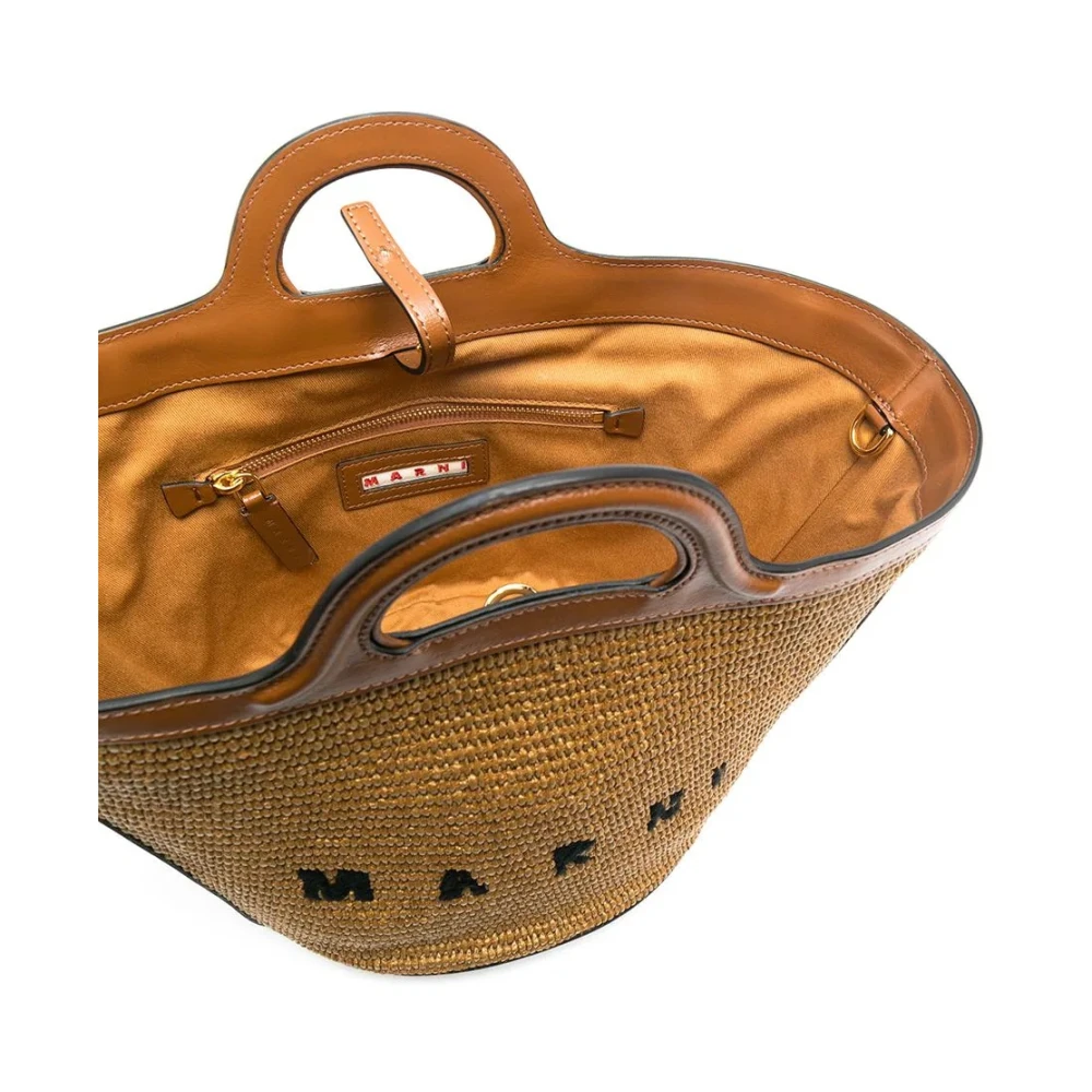 Marni Tropicalia Zomer Tas Bruin Leer Brown Dames