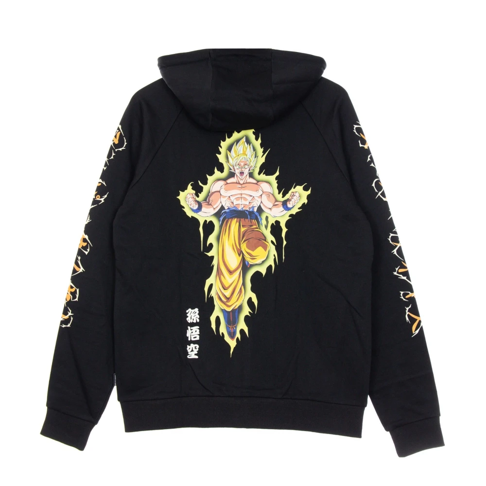 Dolly Noire Goku Super Saiyan Zip Hoodie Zwart Black Heren