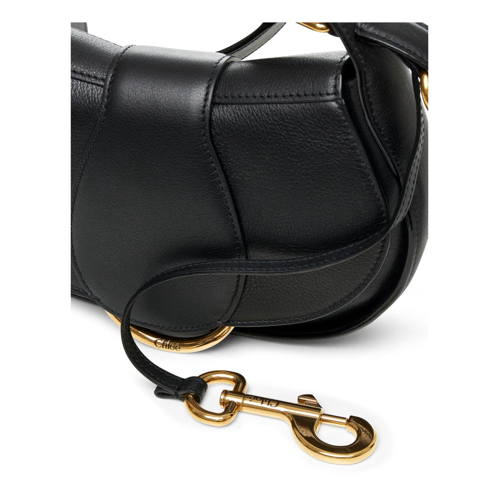 Chloé Zwarte Leren Schoudertas Black Dames