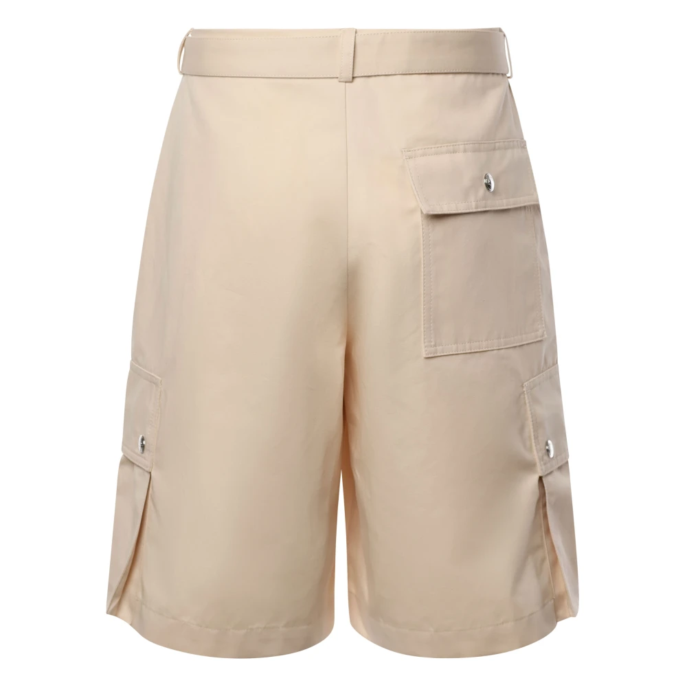 Jacquemus Cargo Bermuda Shorts in Beige Heren