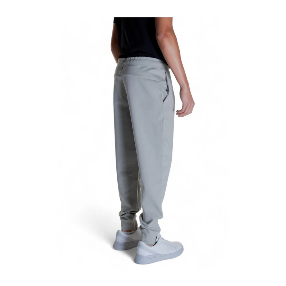 Calvin Klein Grijze Logo Tape Joggers Relaxte Pasvorm Gray Heren
