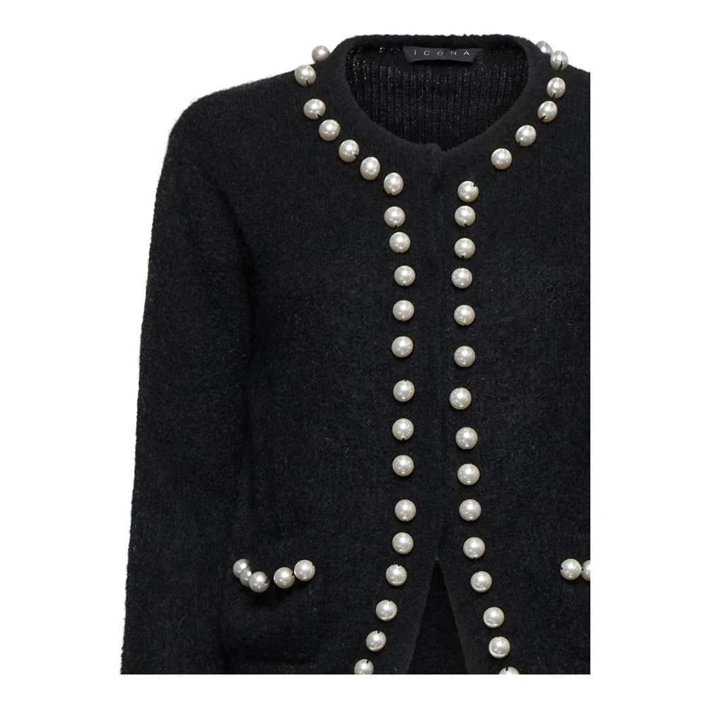 Kaos Icona Zwarte Trui Black Dames