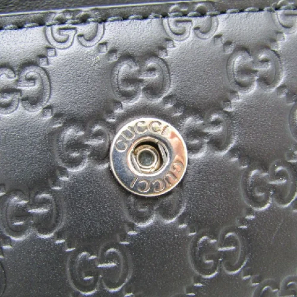 Gucci Vintage Pre-owned Leather key-holders Black Unisex