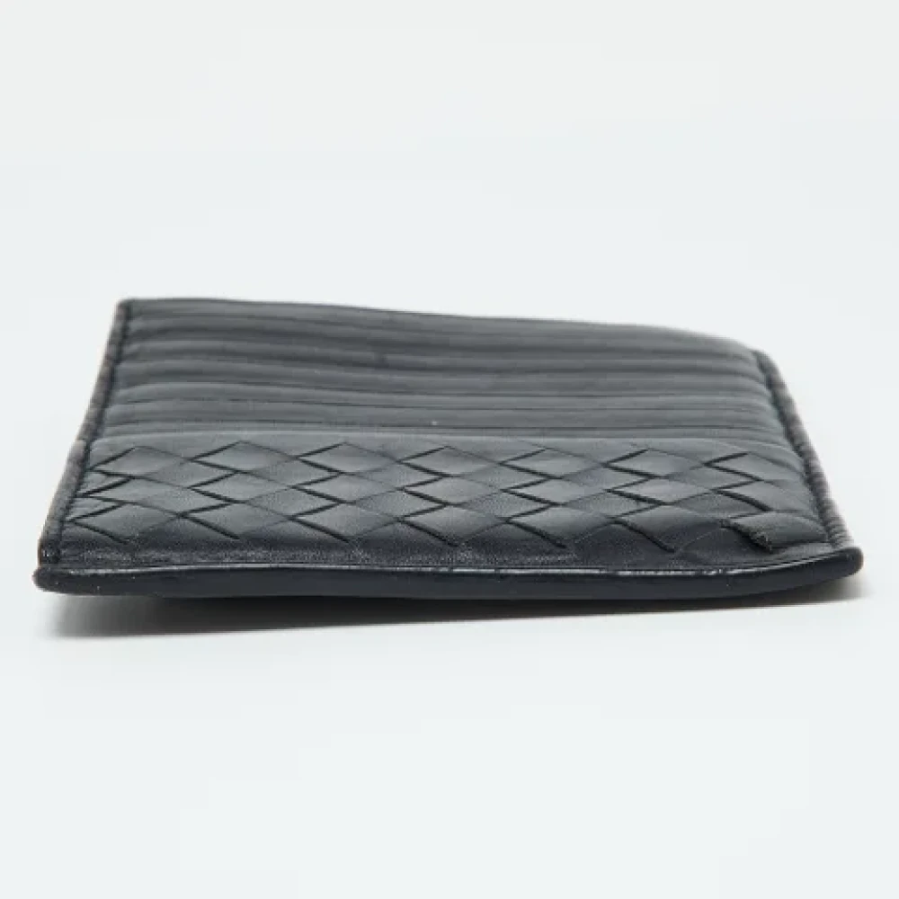 Bottega Veneta Vintage Pre-owned Leather wallets Blue Dames