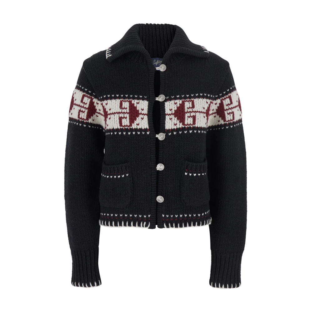 Seafarer Vrouw Zwart Truien & Vesten Dames, S, Wol, E Fair Isle Wollen Trui