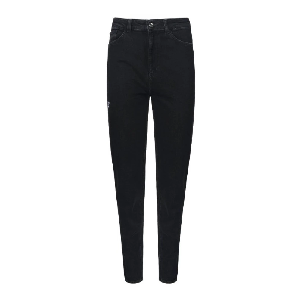 Emporio Armani Donna Nero Pantaloni Slim Fit Neri