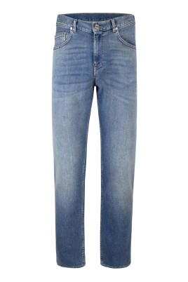 pantalon-slim-fit-en-melange-de-coton