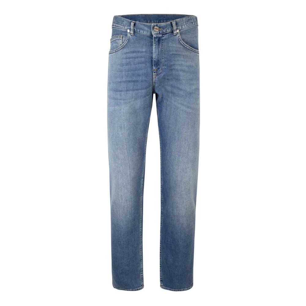 Eleventy Men's Blue Slim Fit Jeans, W30, Cotton Blend Slim Fit Trousers