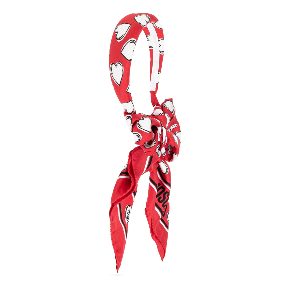 Moschino Hoofdband met sjaal Red Dames