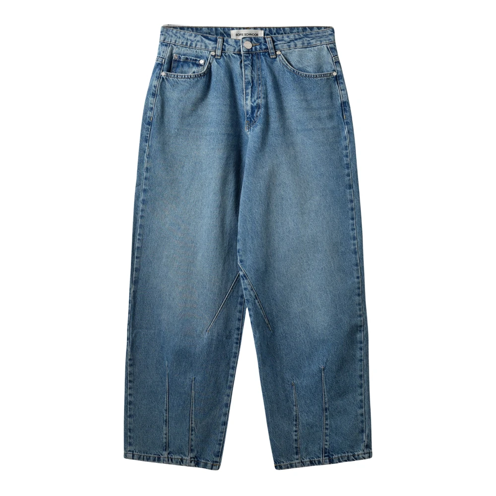 Sofie Schnoor Blue Loose Fit Jeans, Female, Xl, Loose-Fit Jeans