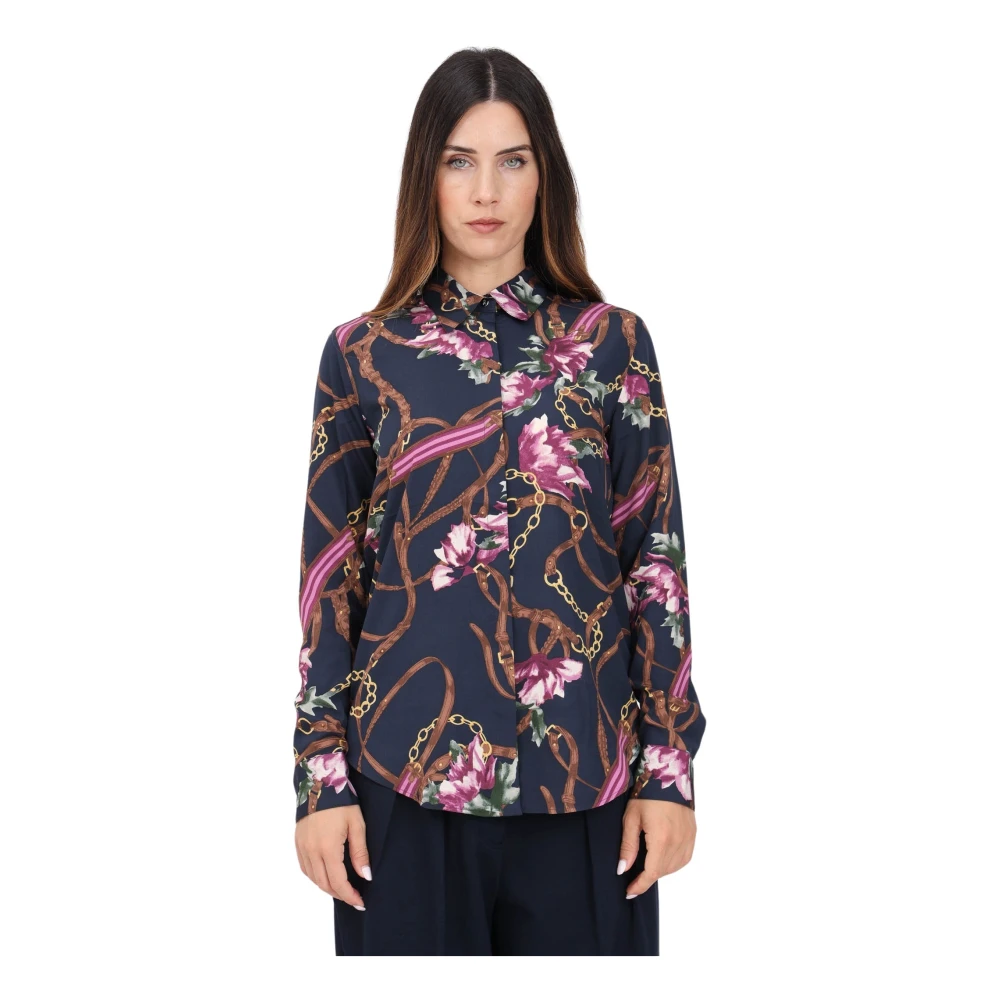 Ralph Lauren Kristy Long Sleeve Button Front Shirt Multicolor Dames