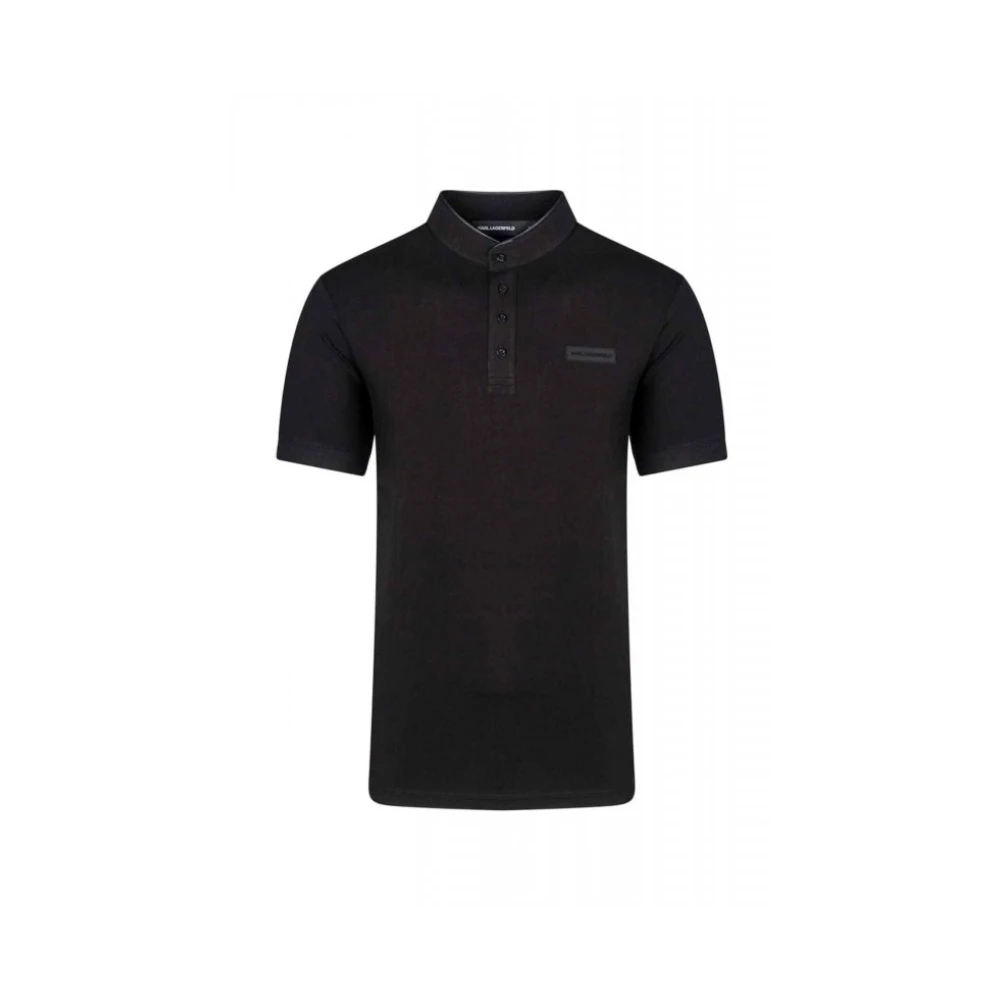 Karl Lagerfeld Black T-Shirts, Male, M, Logo T-Shirt