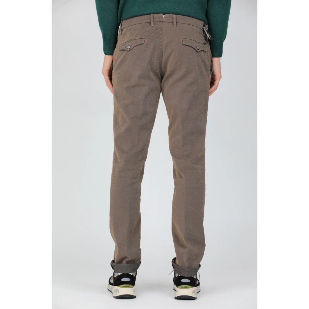 Mason's Diagonale Stof New York City Broek Brown Heren